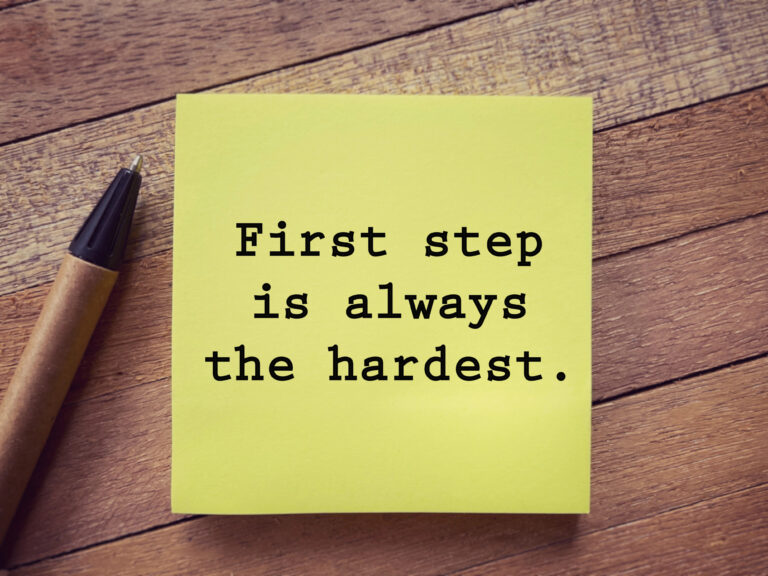 The first step in change is always the hardest